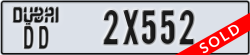 dubai - code - DD - number -2X552