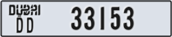 dubai - code - DD - number -33153
