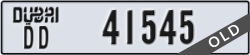 dubai - code - DD - number -41545