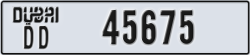 dubai - code - DD - number -45596