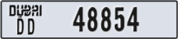 dubai - code - DD - number -48854