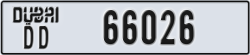 dubai - code - DD - number -66026
