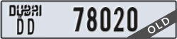 dubai - code - DD - number -78020