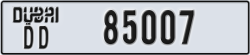 dubai - code - DD - number -85007