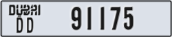 dubai - code - DD - number -91096