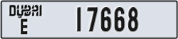 dubai - code - E - number -17668