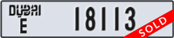 dubai - code - E - number -18113