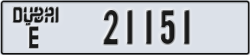dubai - code - E - number -21151