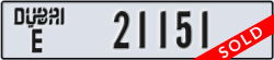 dubai - code - E - number -21151