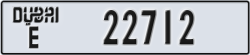 dubai - code - E - number -22712