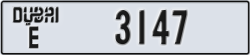 dubai - code - E - number -3147