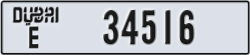 dubai - code - E - number -34516