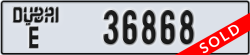 dubai - code - E - number -36868