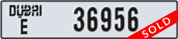 dubai - code - E - number -36956