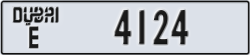 dubai - code - E - number -4124