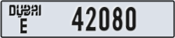dubai - code - E - number -42080