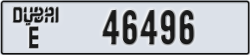dubai - code - E - number -46496