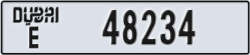 dubai - code - E - number -48234