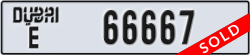 dubai - code - E - number -66667