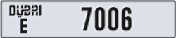 dubai - code - E - number -7006