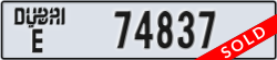 dubai - code - E - number -74837