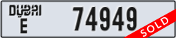 dubai - code - E - number -74949