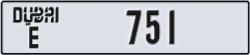 dubai - code - E - number -751