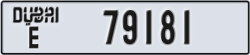 dubai - code - E - number -79181