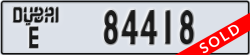 dubai - code - E - number -84418