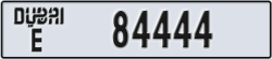 dubai - code - E - number -84444