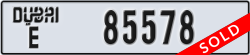 dubai - code - E - number -85578