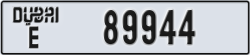 dubai - code - E - number -89944