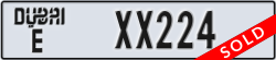 dubai - code - E - number -XX224