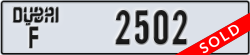 dubai - code - F - number -2502