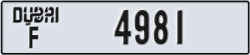 dubai - code - F - number -4981