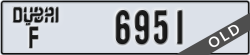 dubai - code - F - number -6951
