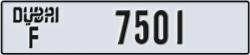 dubai - code - F - number -7501
