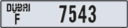 dubai - code - F - number -7543