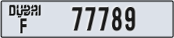 dubai - code - F - number -77789