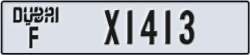 dubai - code - F - number -X1413