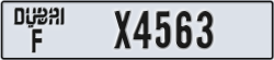dubai - code - F - number -X4563