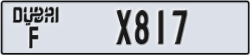 dubai - code - F - number -X817