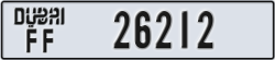 dubai - code - FF - number -26212