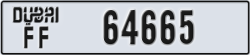 dubai - code - FF - number -64665