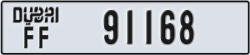 dubai - code - FF - number -91168