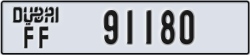 dubai - code - FF - number -91180