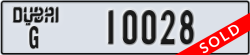 dubai - code - G - number -10028