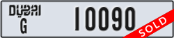 dubai - code - G - number -10090