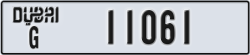 dubai - code - G - number -11061