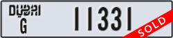 dubai - code - G - number -11331